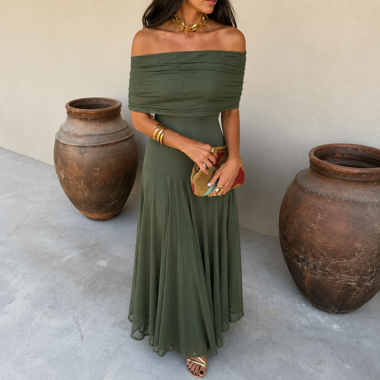 Jolie™ | Flatterende Maxi Jurk