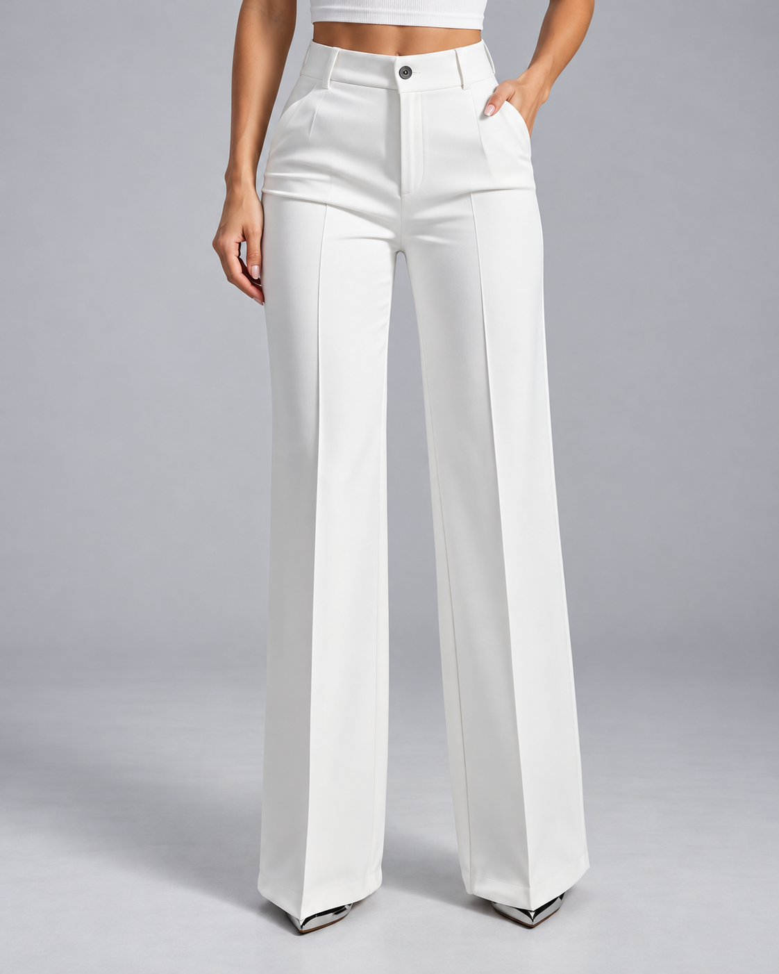 Danielle™ | Comfortabele Broek met Hoge Taille en Wijde Pijpen
