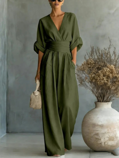 Georgina™ | Elegante Jumpsuit Met V Hals