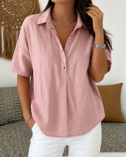Helena™ | Luchtige Linnen Blouse