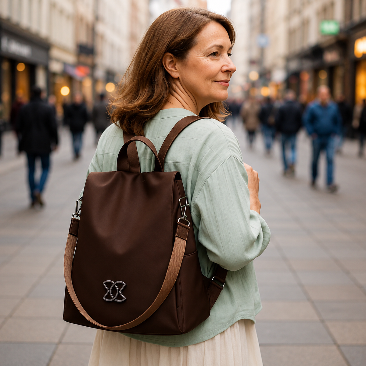Nel™ | Elegante Anti-Diefstal Rugzak Met Verborgen Rits