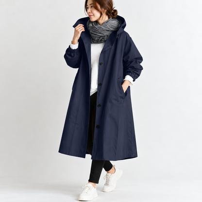 Wendy™ | Lange Trenchcoat Met Capuchon