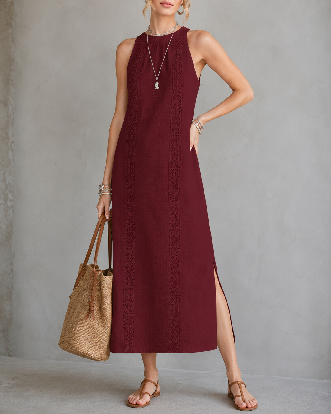 Irene™ | Elegante Mouwloze Buikbedekkende Midi Jurk