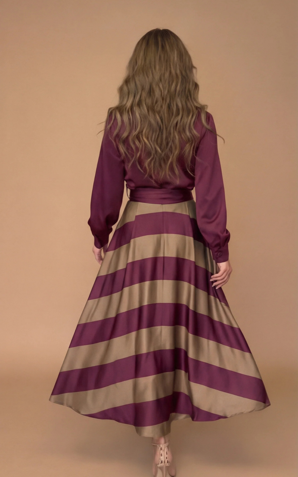 Romy™ | Elegante Gestreepte Maxi Jurk