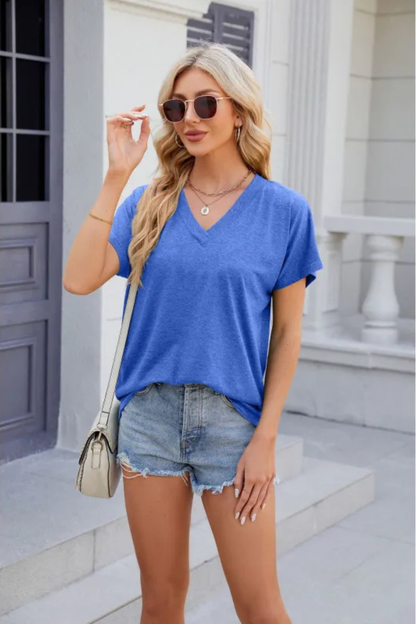 Lumi™ | Casual V Hals Losse Blouse