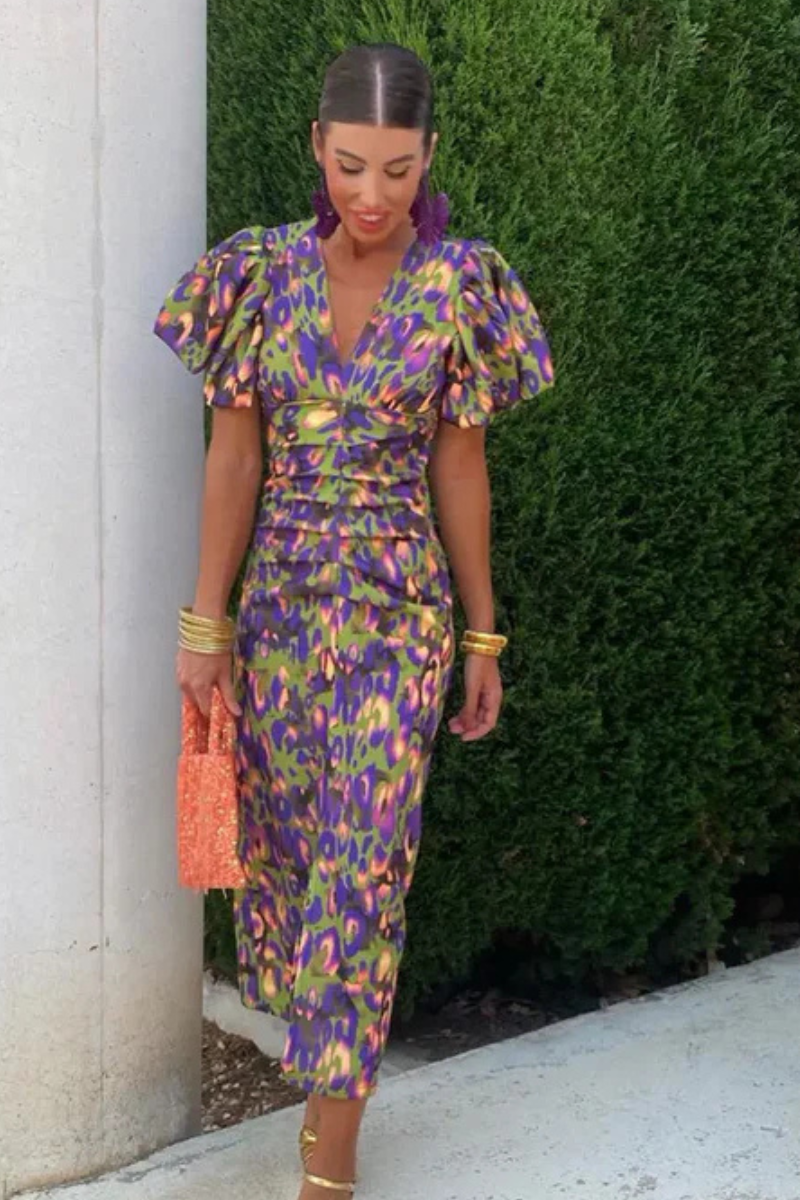 Mirae™ | Elegante midi Jurk