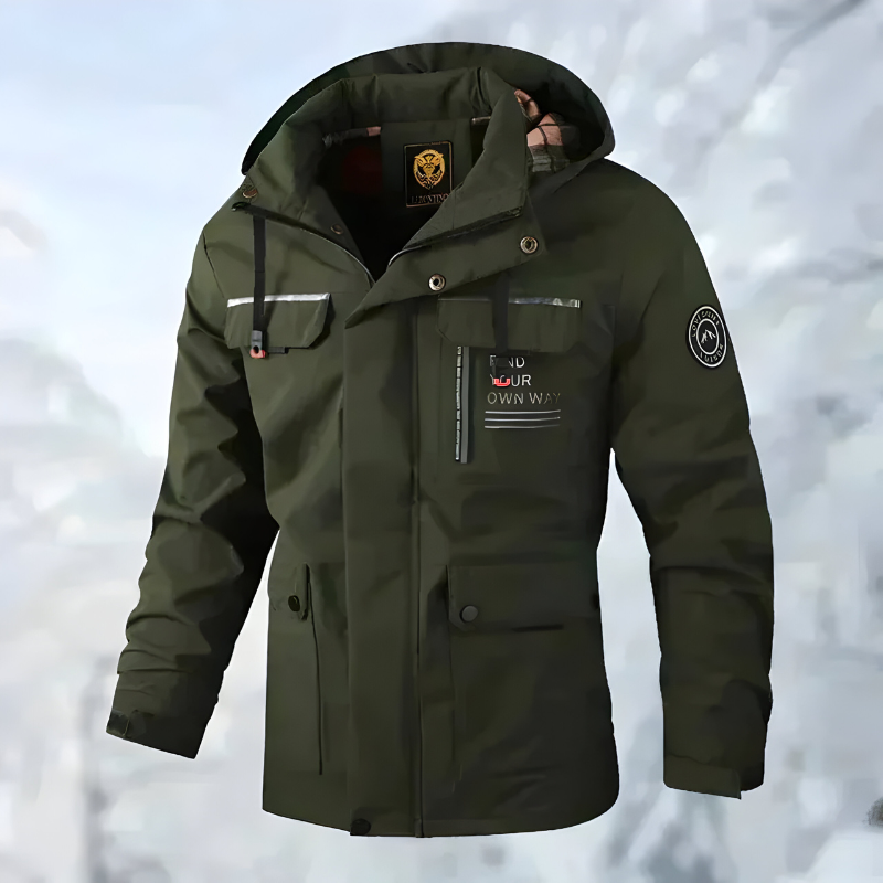 Enzo™ | Stijlvolle outdoor jas met meerdere zakken