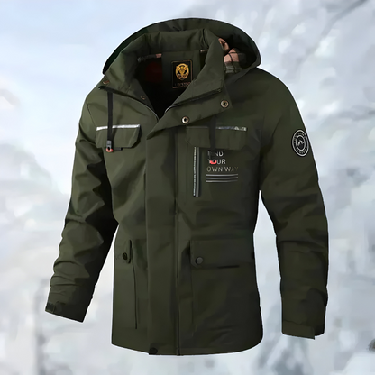 Enzo™ | Stijlvolle outdoor jas met meerdere zakken