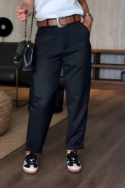 Niva™ | Elegante gestreepte broek