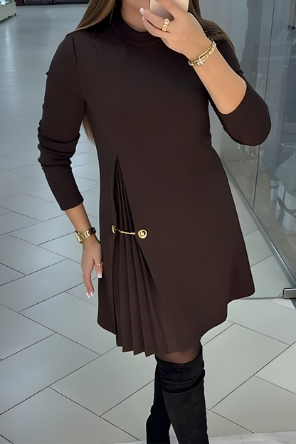 Cora™ | Elegante Geplooide Minijurk