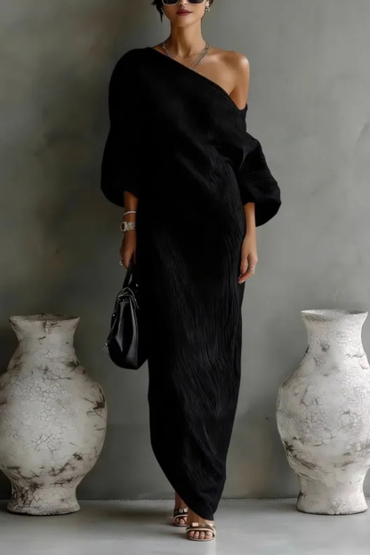 Alva™ | Elegante One Shoulder Maxi Jurk