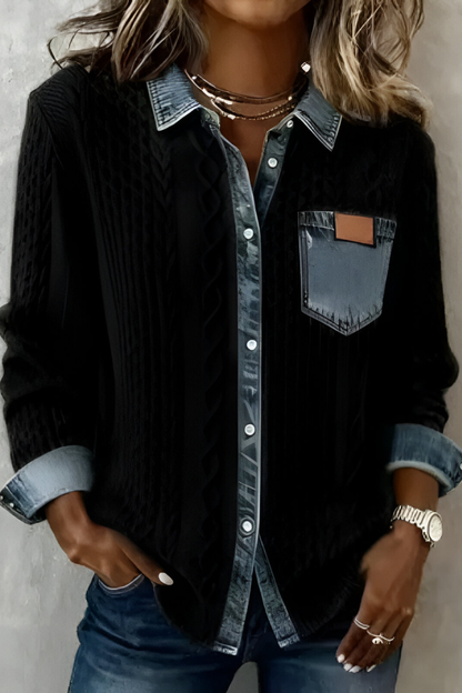 Selo™ | Comfortabele Denim Blouse
