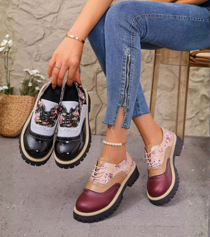 Ada™ | Orthopedische Oxford Schoenen Met Bloemenprint