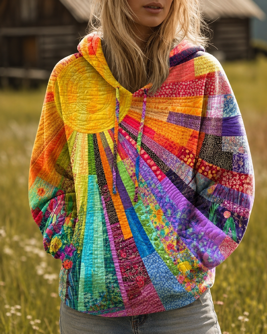 Tessa™ | Kleurrijke Bohemian Hoodie Met Patchworkdesign