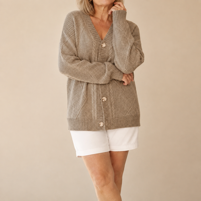 Karin™ | Zacht Gebreid Vest Met Knopen