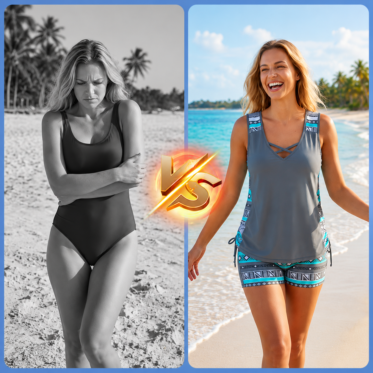 Kaela™ | Flatterende Tankini Set Met Shorts