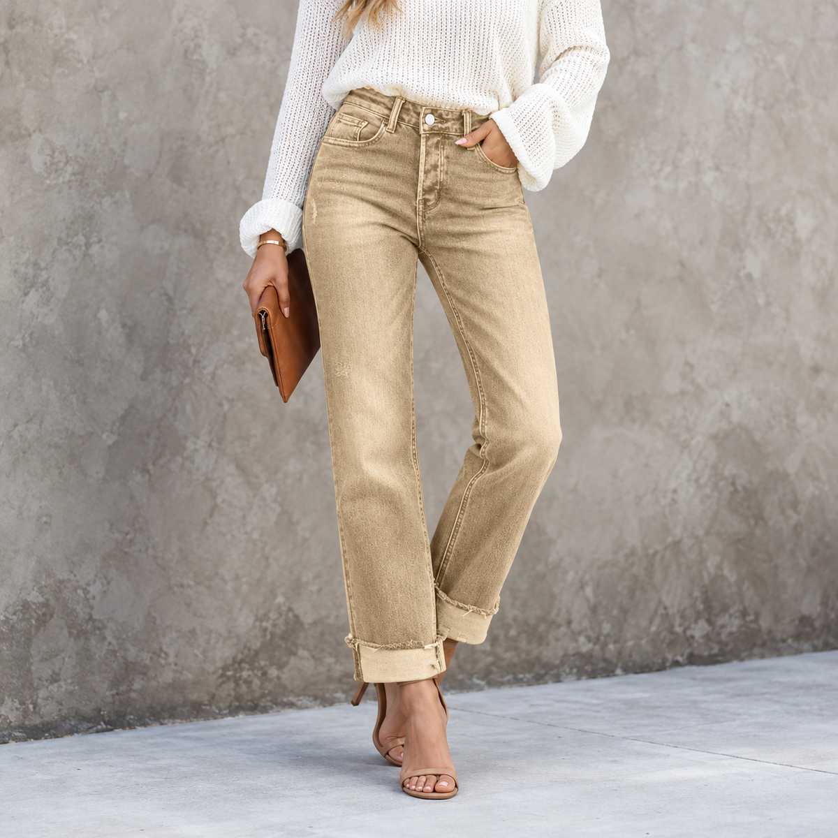Lora™ | Flatterende Stretch Jeans Met Hoge Taille