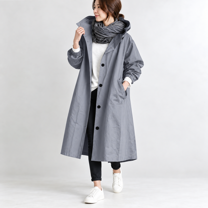 Wendy™ | Lange Trenchcoat Met Capuchon