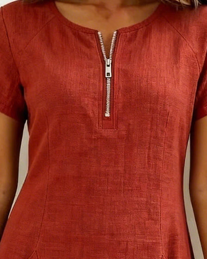 Meya™ | Casual Oversized Top Met Print