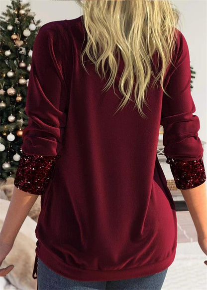 Arla™ | Moderne blouse met paillettenlaag