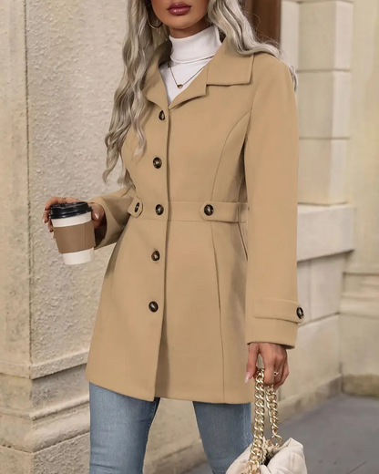 Elena™ | Elegante Getailleerde Manteljas
