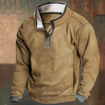 Roan™ | Casual Geborduurde Half Zip Trui