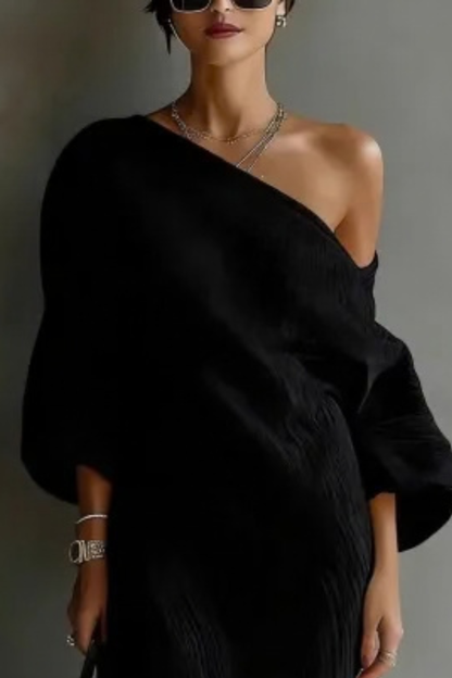 Alva™ | Elegante One Shoulder Maxi Jurk