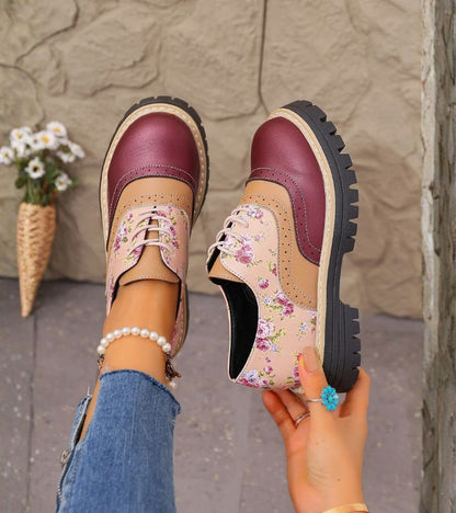 Ada™ | Orthopedische Oxford Schoenen Met Bloemenprint