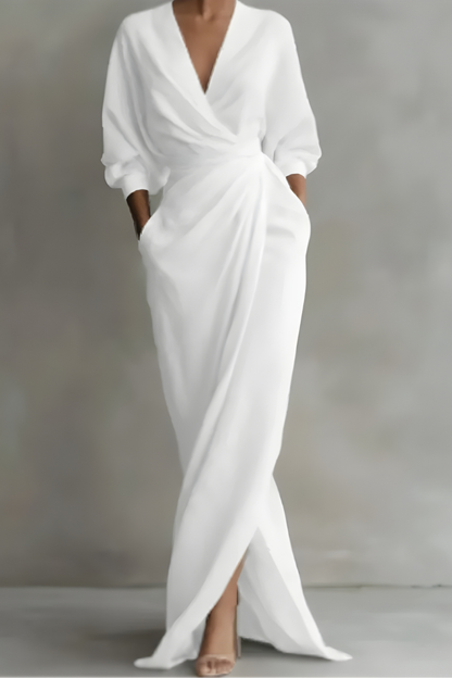 Nina™ | Stijlvolle Wikkel Maxi Jurk