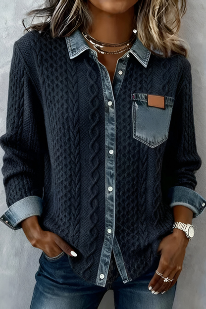 Selo™ | Comfortabele Denim Blouse