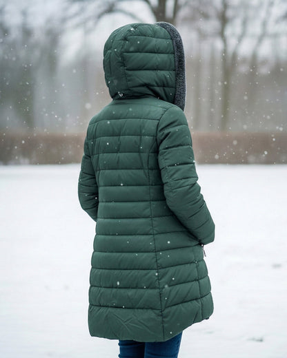 Marloes™ | Warme Gewatteerde Winterjas Met Capuchon 3