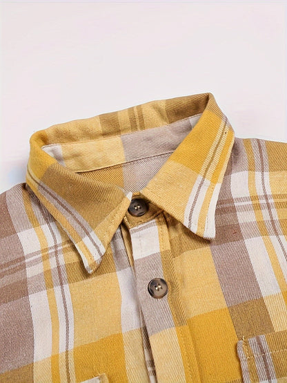 Sanne™ | Relaxte Lange Geruite Blouse 7