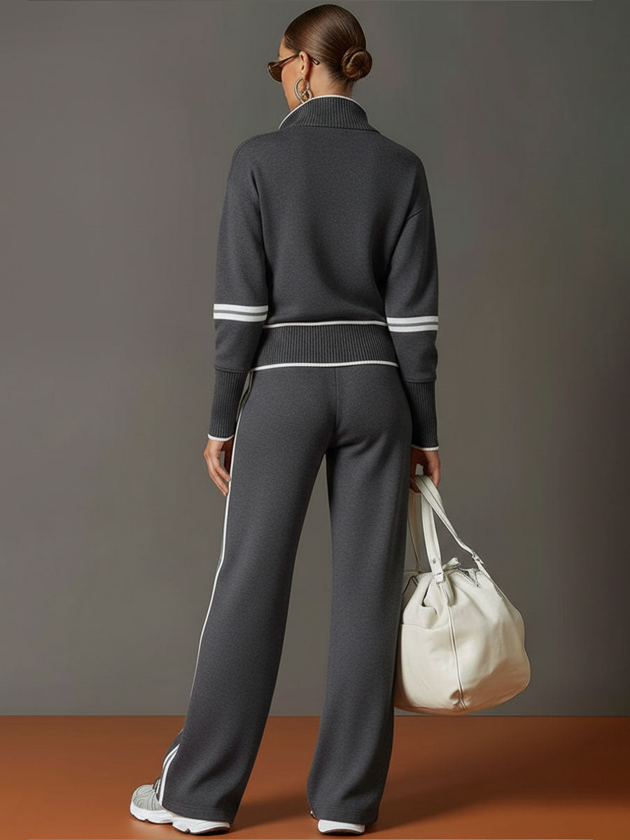Maïa™ | Relaxte Tweedelige Lounge Set Met Rits