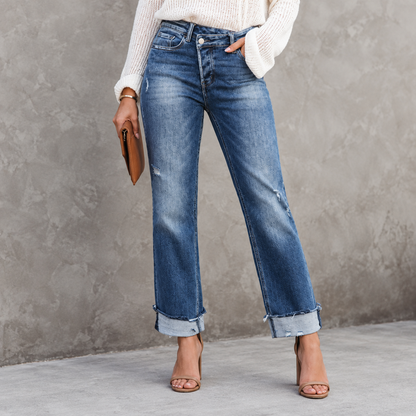Lora™ | Flatterende Stretch Jeans Met Hoge Taille