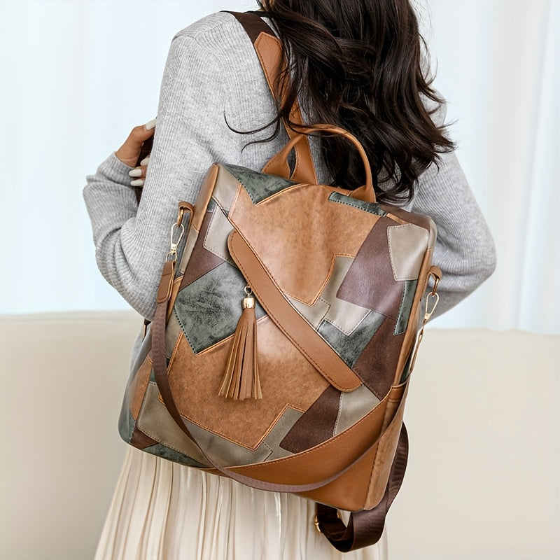 Rosine™ | Patchwork Anti-Diefstal Rugzak 7