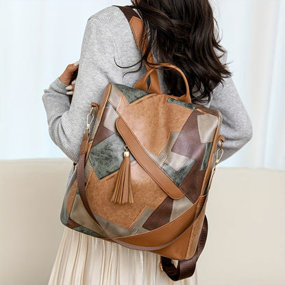 Rosine™ | Patchwork Anti-Diefstal Rugzak 7
