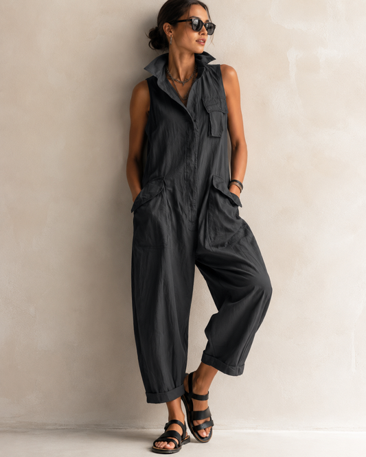 Simone™ | Mouwloze Jumpsuit