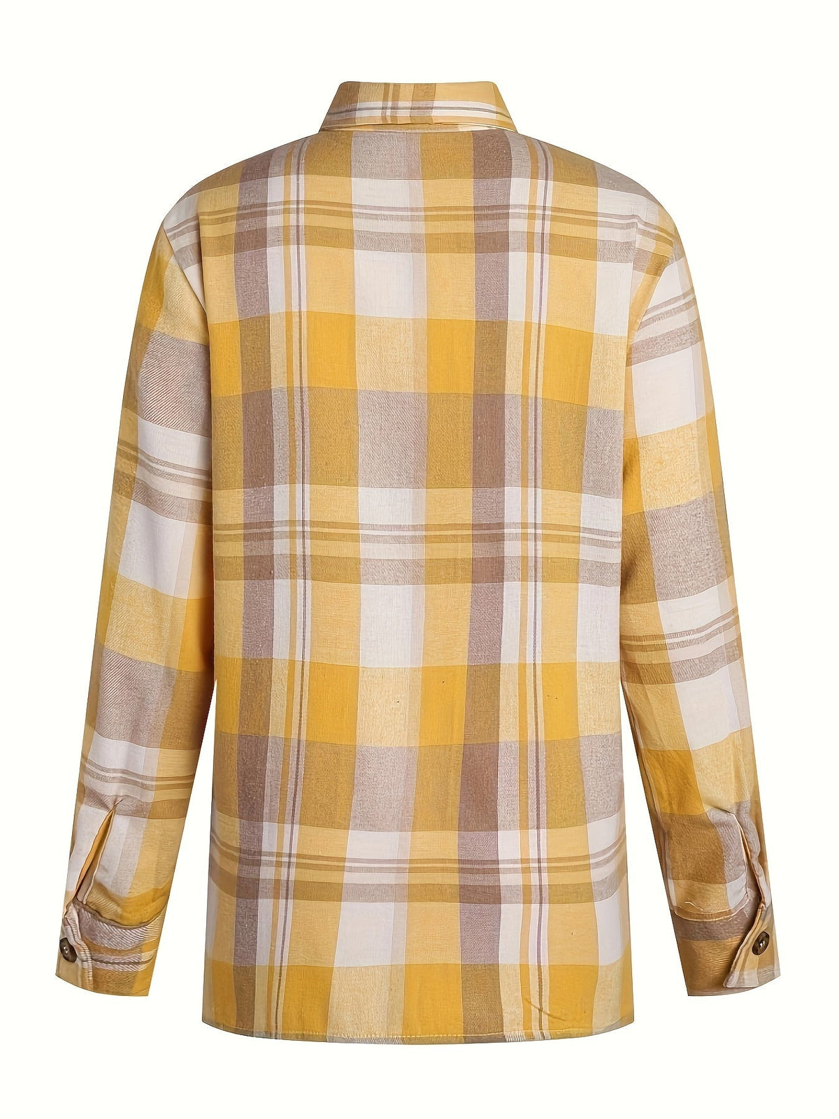 Sanne™ | Relaxte Lange Geruite Blouse 5