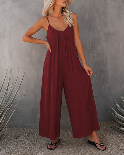Léa™ | Minimalistische Linnen Jumpsuit