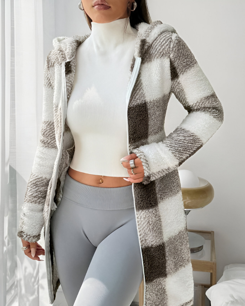 Zari™ | Moderne Warme Jas met Capuchon