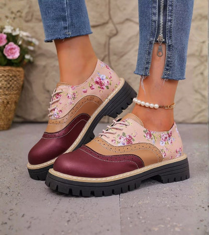 Ada™ | Orthopedische Oxford Schoenen Met Bloemenprint