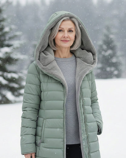 Marloes™ | Warme Gewatteerde Winterjas Met Capuchon 11