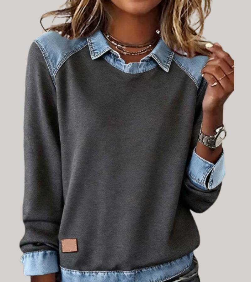 Nomi™ | Comfortabele Denim Trui
