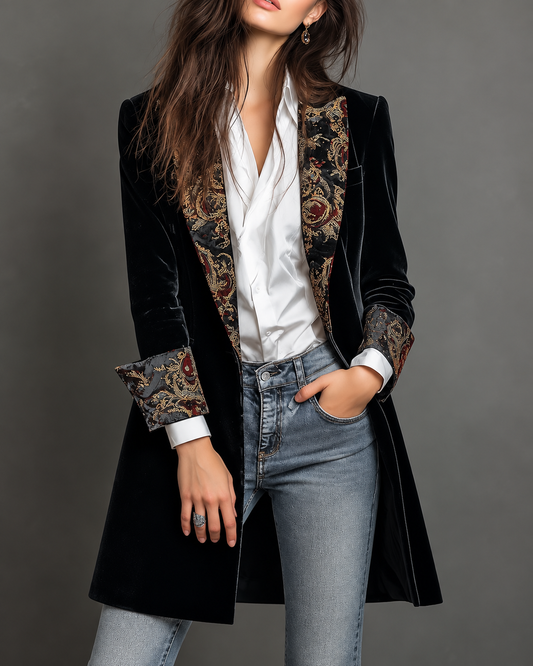Ada™ | Elegante Blazer met Barokprint