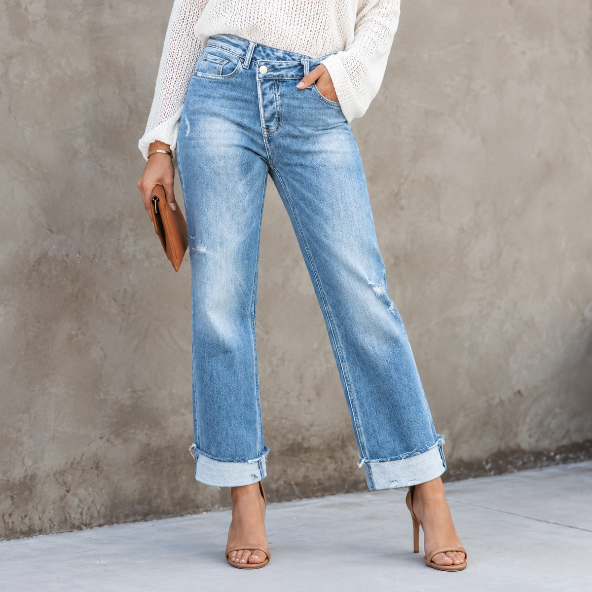 Lora™ | Flatterende Stretch Jeans Met Hoge Taille