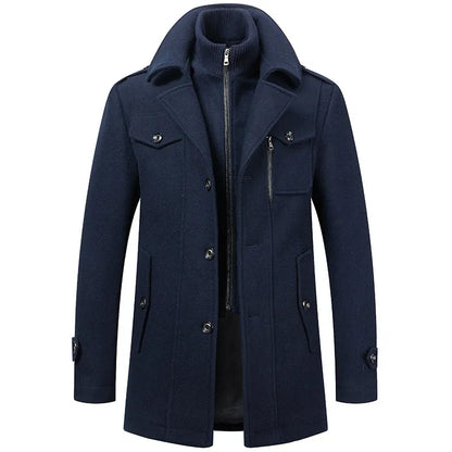Bruno™ | Elegante Winterjas Met Rits & Knopen
