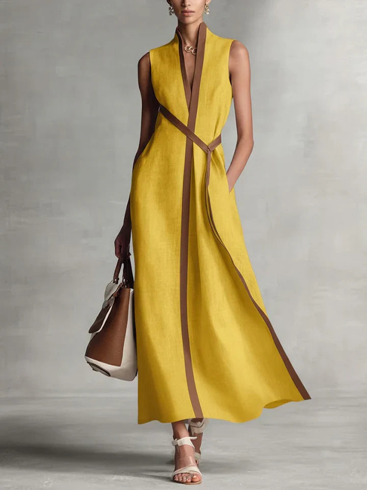 Olea™ | Elegante Minimalistische Maxi Jurk