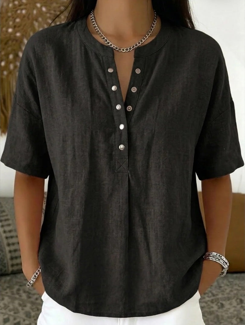 Mies™ | Luchtige Linnen Zomer Blouse 1+1 GRATIS