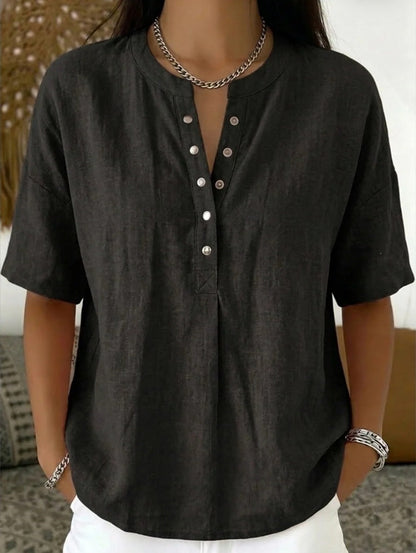 Mies™ | Luchtige Linnen Zomer Blouse 1+1 GRATIS