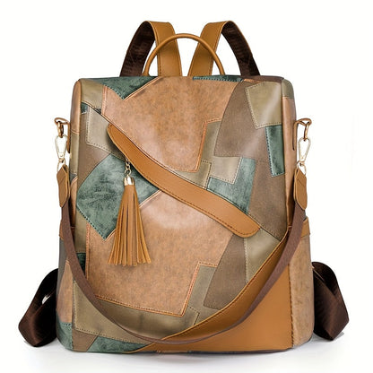 Rosine™ | Patchwork Anti-Diefstal Rugzak 12